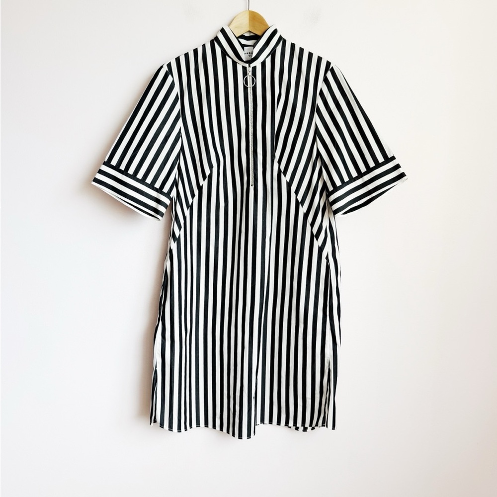 akris punto 100% cotton tunic style shirt dress